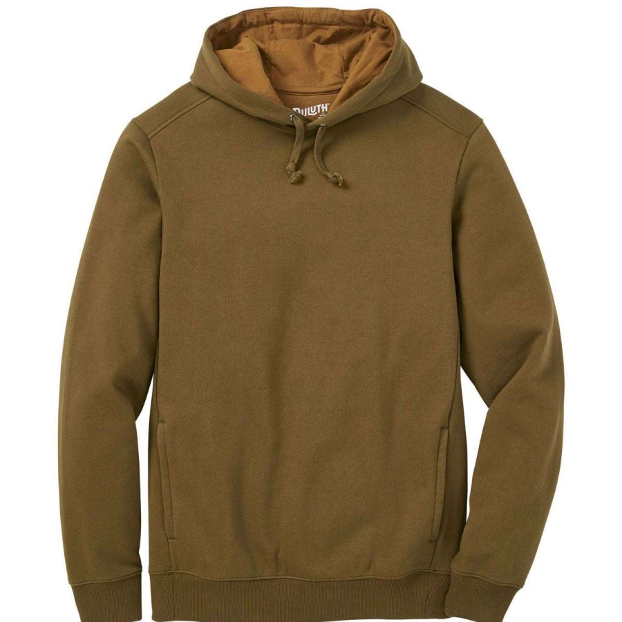 * Duluth Men'S Marsh Olive Fleece Pullover Hoodie | Sweatshirts