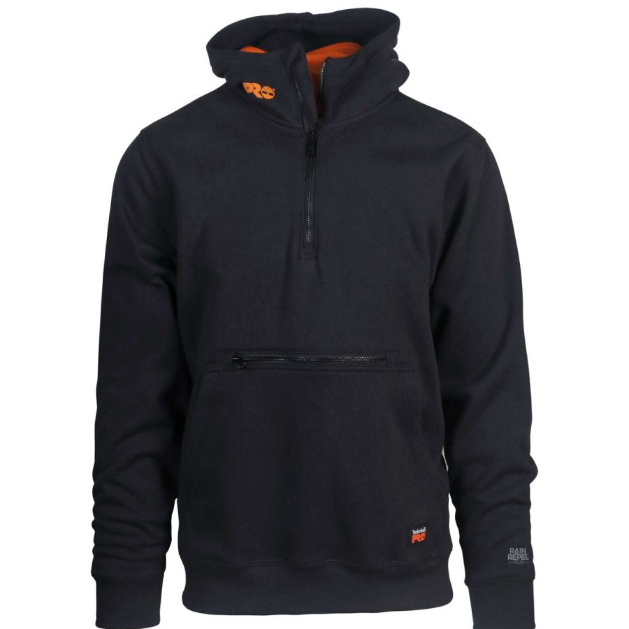 * Timberland Men'S Black Pro Hood Honcho Hd Hoodie | Quarter Zips