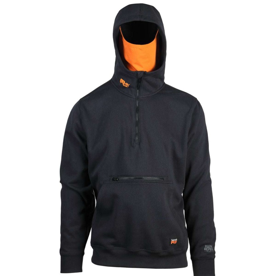 * Timberland Men'S Black Pro Hood Honcho Hd Hoodie | Quarter Zips