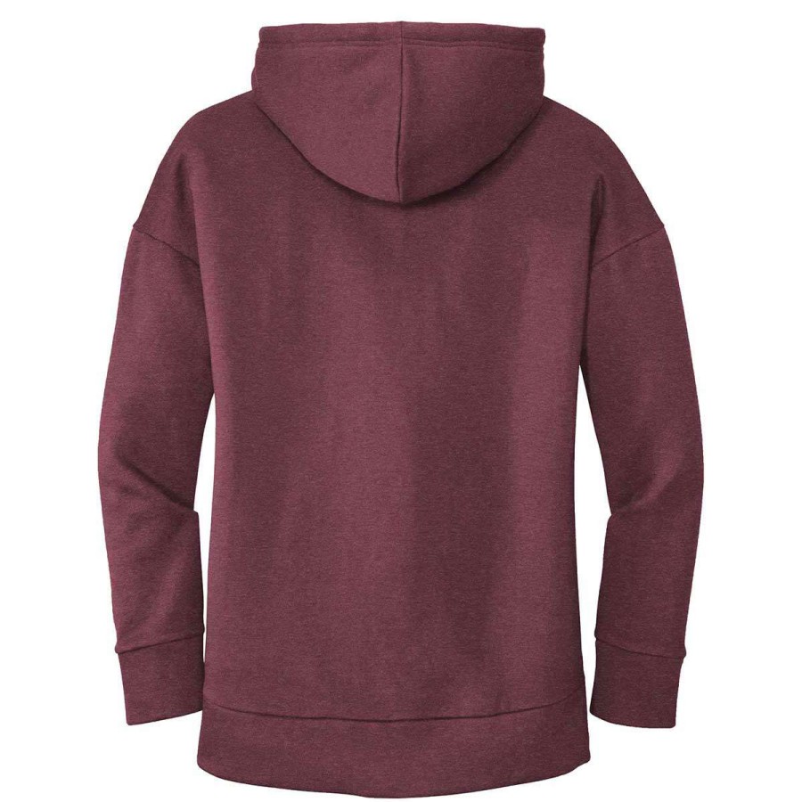 * District Women'S Heathered Loganberry Perfect Weight Fleece Full-Zip Hoodie | Full Zips