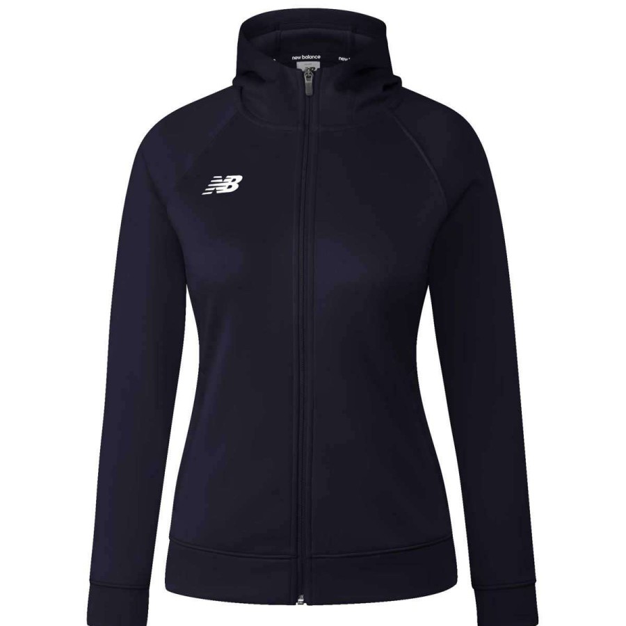 * New Balance Women'S Team Navy Travel Hoodie | Full Zips