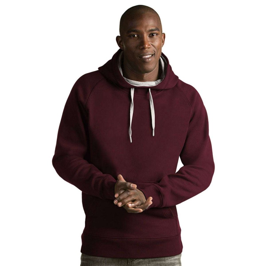 * Antigua Men'S Maroon Victory Pullover Hoodie | Sweatshirts