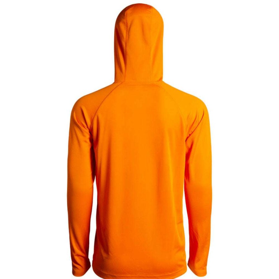 * Timberland Men'S Pro Orange Wicking Good Long Sleeve Hoodie | Sweatshirts