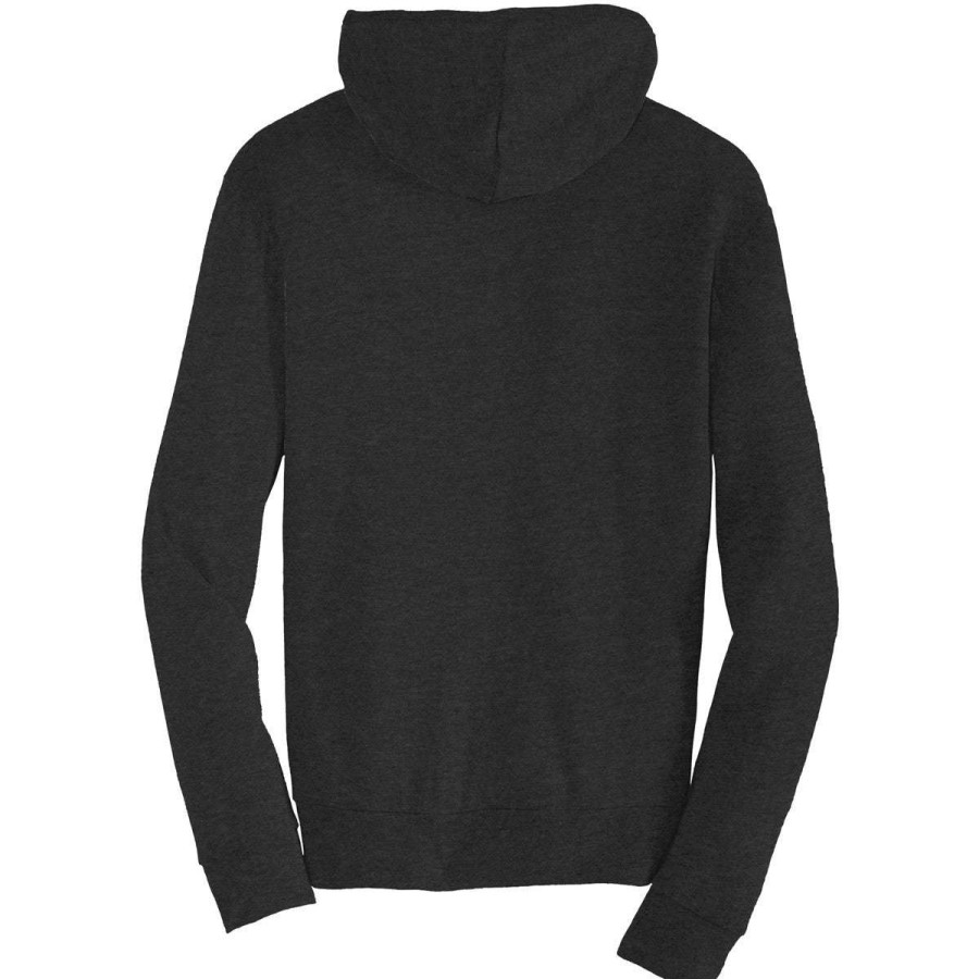 * Alternative Apparel Men'S True Black Eco-Jersey Zip Hoodie | Full Zips