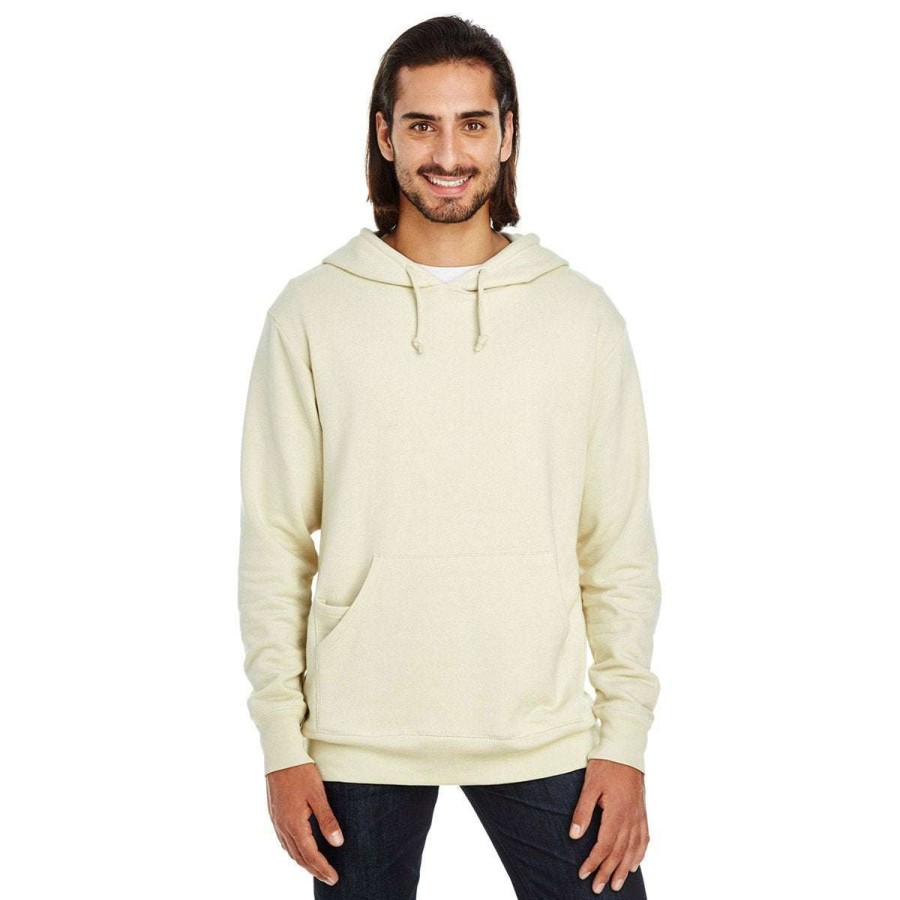 * Threadfast Uni Cream Triblend French Terry Hoodie | Sweatshirts