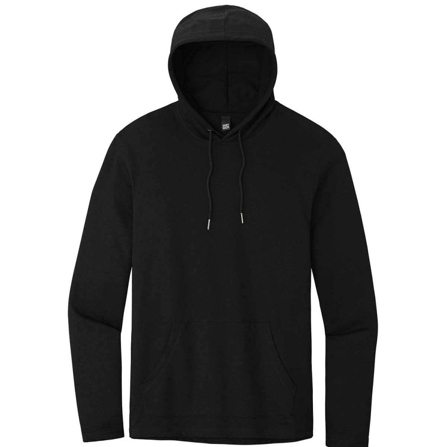 * District Men'S Black Featherweight French Terry Hoodie | Sweatshirts