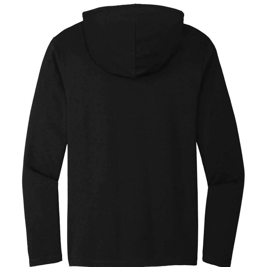 * District Men'S Black Featherweight French Terry Hoodie | Sweatshirts