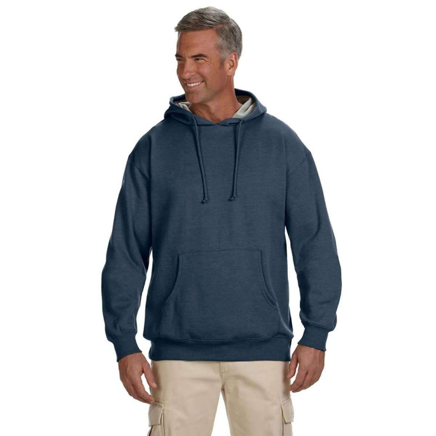 * Econscious Men'S Water Adult Organic/Recycled Heathered Fleece Pullover Hoodie | Sweatshirts