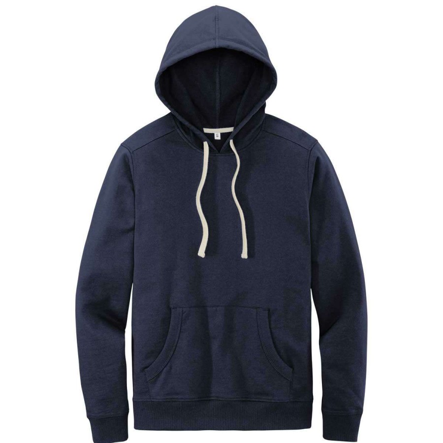 * District Men'S True Navy Re-Fleece Hoodie | Sweatshirts