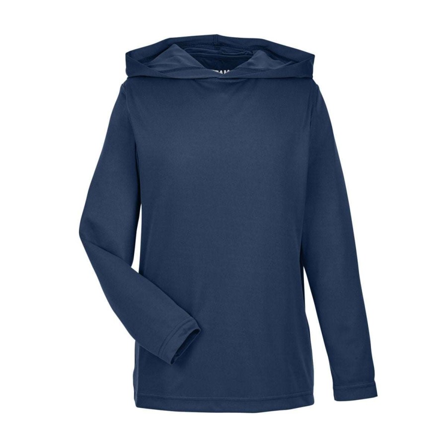 * Team 365 Youth Sport Dark Navy Zone Performance Hoodie | Boys