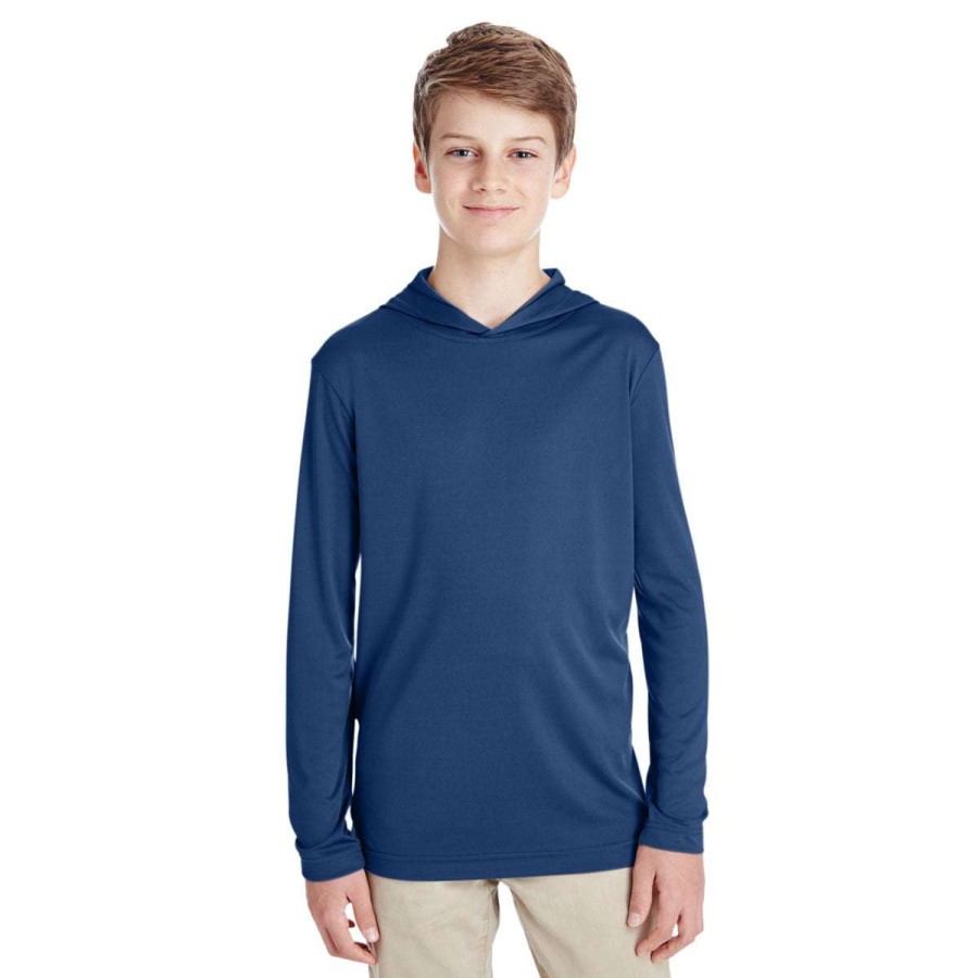 * Team 365 Youth Sport Dark Navy Zone Performance Hoodie | Boys