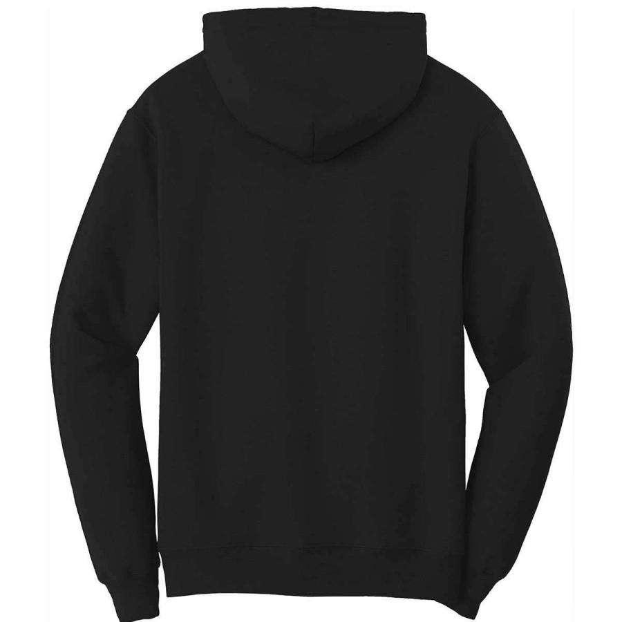 * Port & Company Men'S Jet Black Tall Core Fleece Pullover Hoodie | Sweatshirts