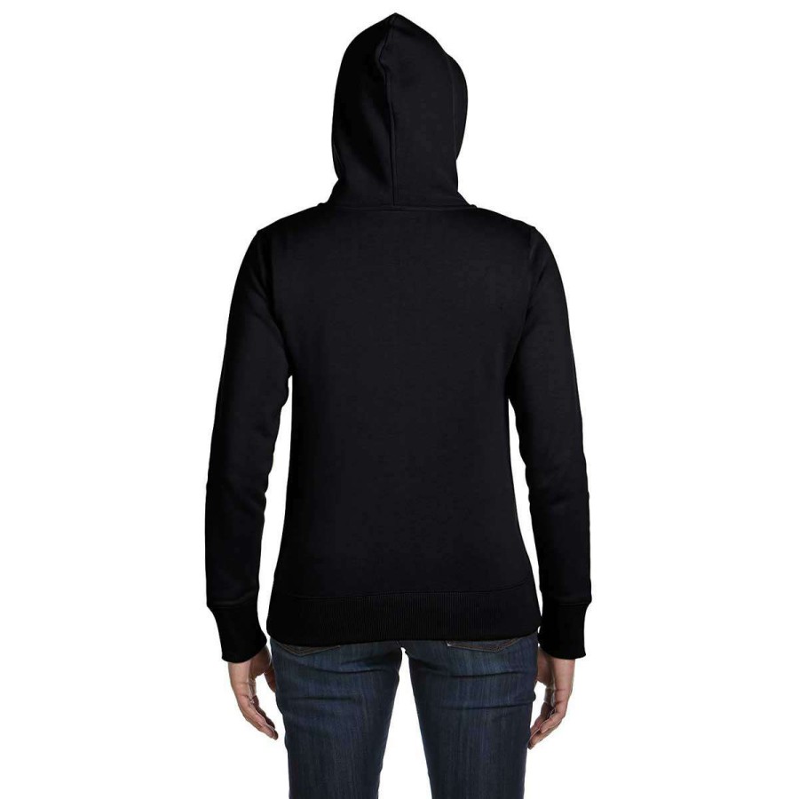 * Econscious Women'S Black Organic/Recyclyed Full-Zip Hoodie | Full Zips