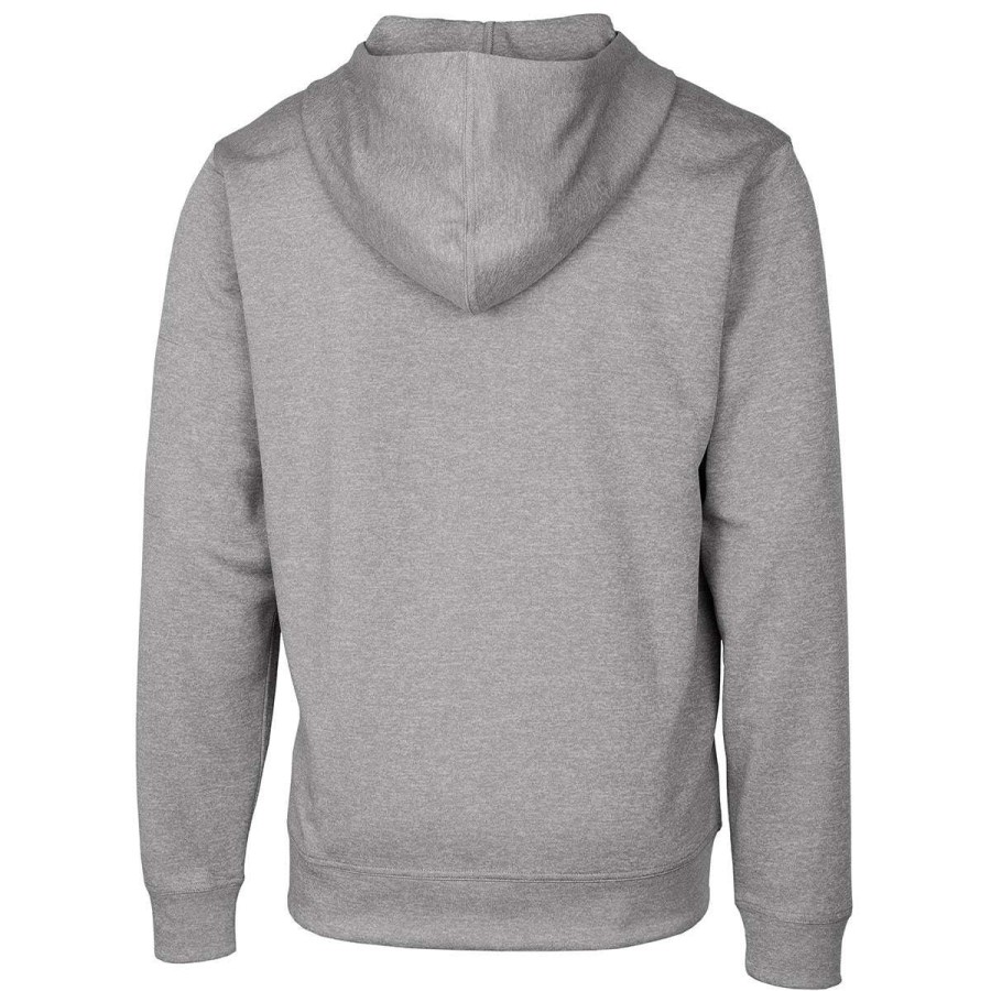 * Clique Men'S Grey Melange Lift Performance Full Zip Hoodie | Full Zips