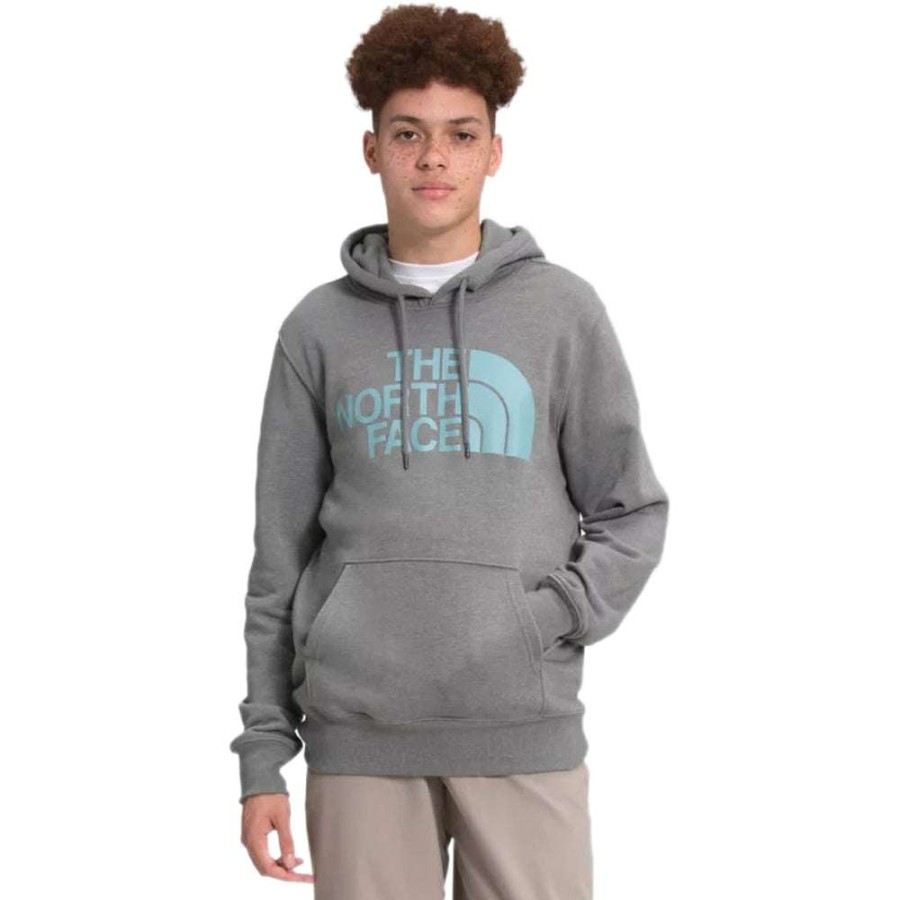 * The North Face Men'S Medium Grey Heather Half Dome Pullover Hoodie | Sweatshirts