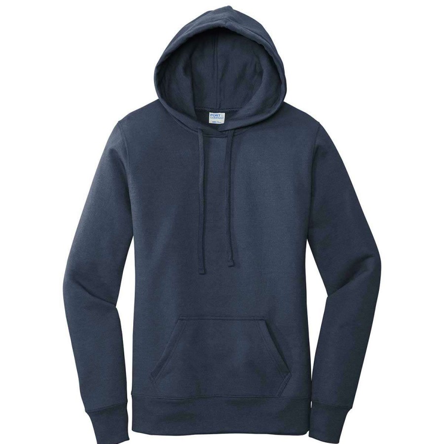 * Port & Company Women'S Navy Core Fleece Pullover Hoodie | Sweatshirts