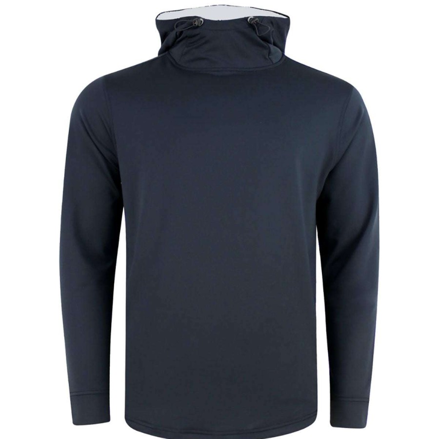 * Swannies Golf Men'S Black/Glacier Solid Ivy Hoodie | Sweatshirts