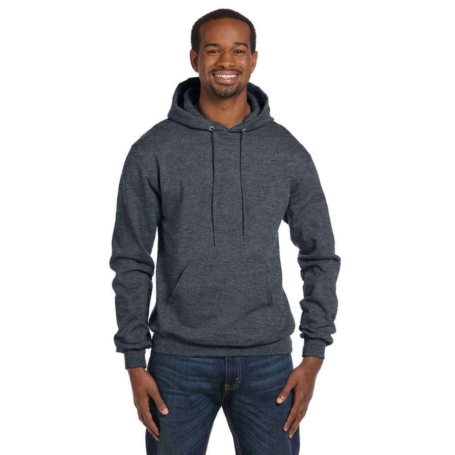 * Champion Men'S Charcoal Heather Hoodie | Sweatshirts