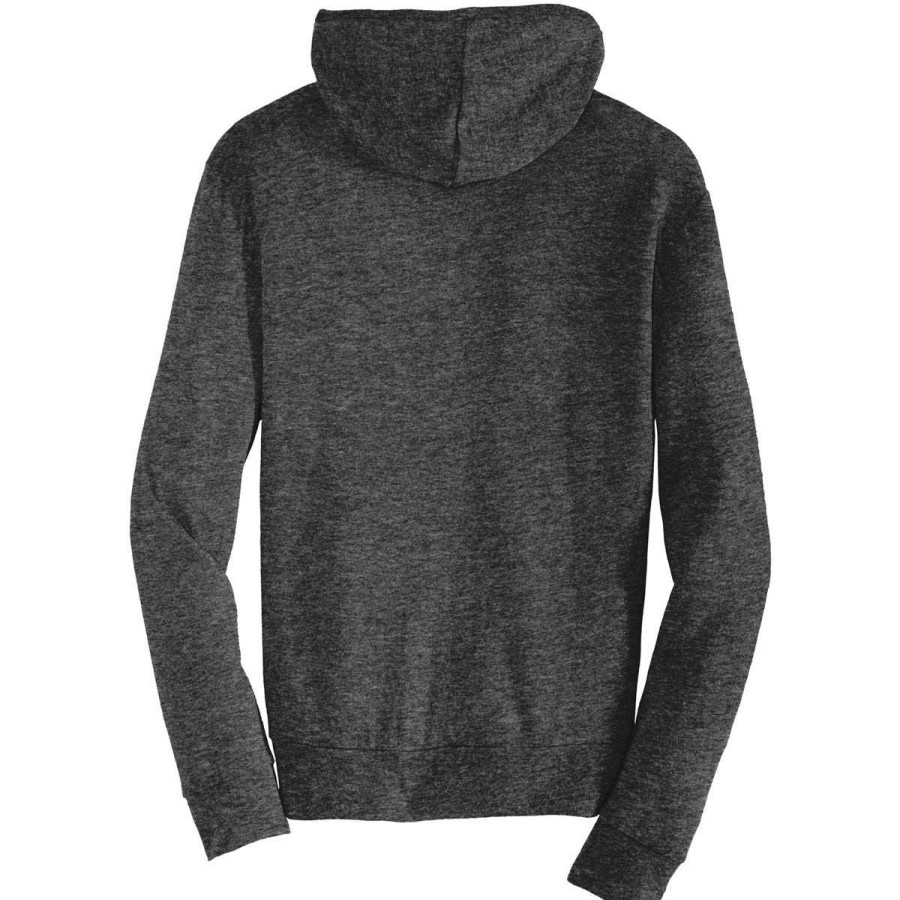 * Alternative Apparel Men'S Heather Black Eco-Jersey Zip Hoodie | Full Zips