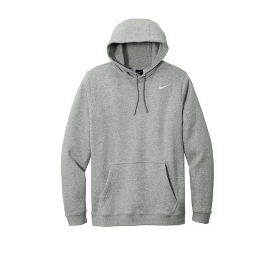 * Nike Dark Grey Heather Club Fleece Pullover Hoodie | Sweatshirts