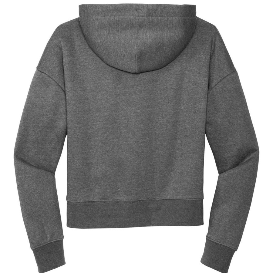 * District Women'S Heathered Charcoal V.I.T Fleece Hoodie | Sweatshirts