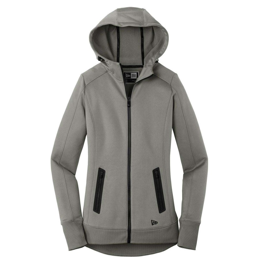 * New Era Women'S Shadow Grey Venue Fleece Full-Zip Hoodie | Full Zips