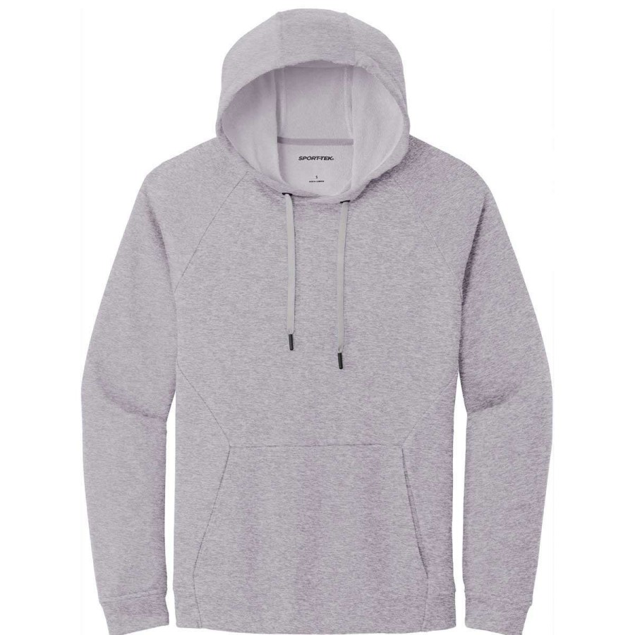 * Sport-Tek Men'S Heather Grey Lightweight French Terry Pullover Hoodie | Sweatshirts