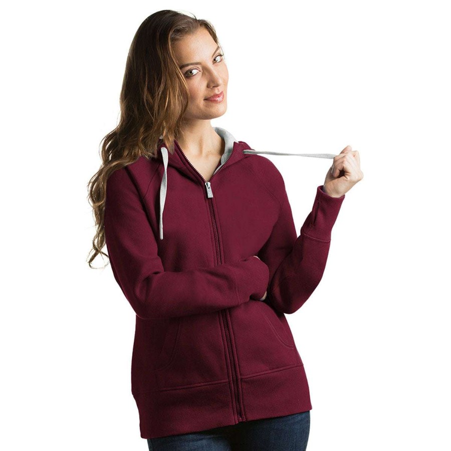 * Antigua Women'S Cabernet Victory Hoodie | Full Zips