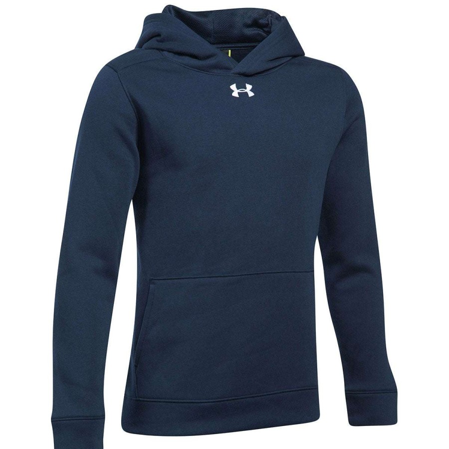 * Under Armour Boy'S Midnight Navy Hustle Fleece Hoodie | Boys