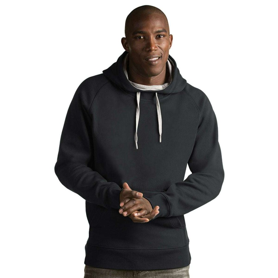 * Antigua Men'S Charcoal Victory Pullover Hoodie | Sweatshirts