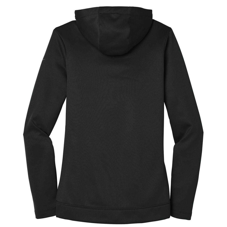 * Nike Women'S Black Therma-Fit Full-Zip Fleece Hoodie | Full Zips