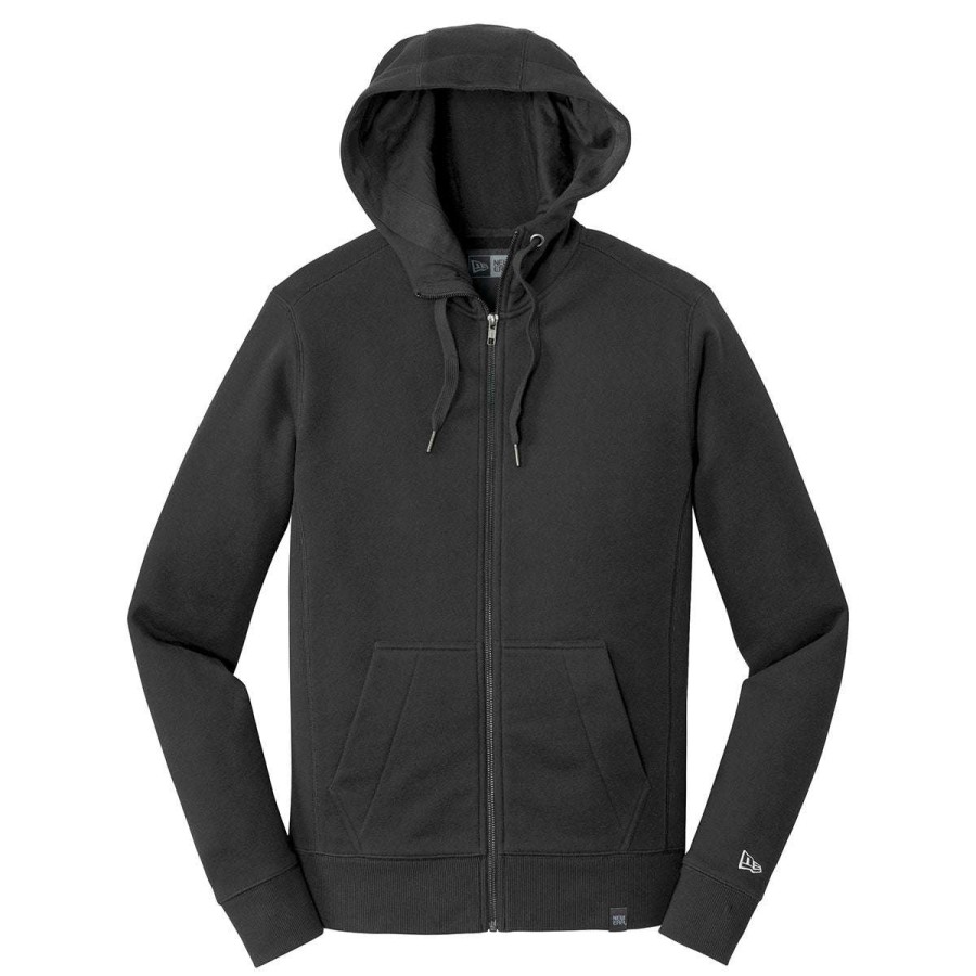 * New Era Men'S Black French Terry Full-Zip Hoodie | Full Zips