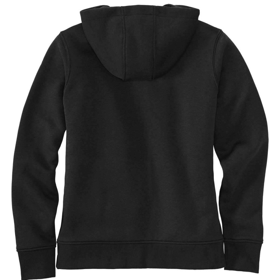 * Carhartt Women'S Black Clarksburg Full Zip Hoodie | Full Zips