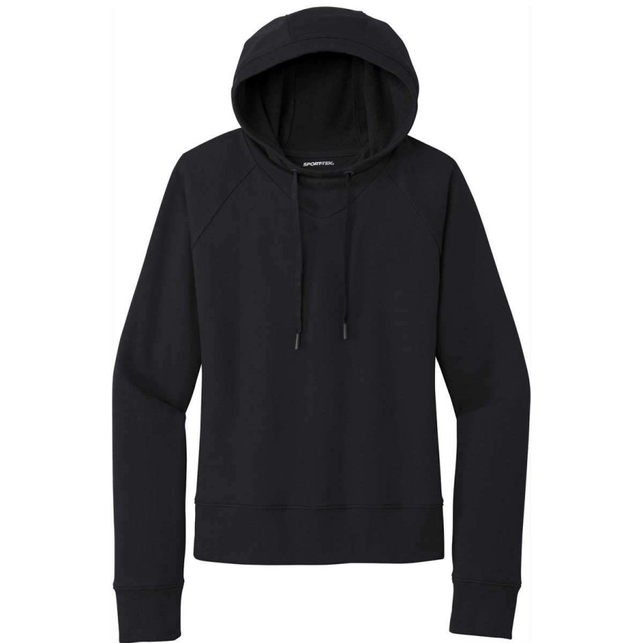 * Sport-Tek Women'S Black Lightweight French Terry Pullover Hoodie | Sweatshirts