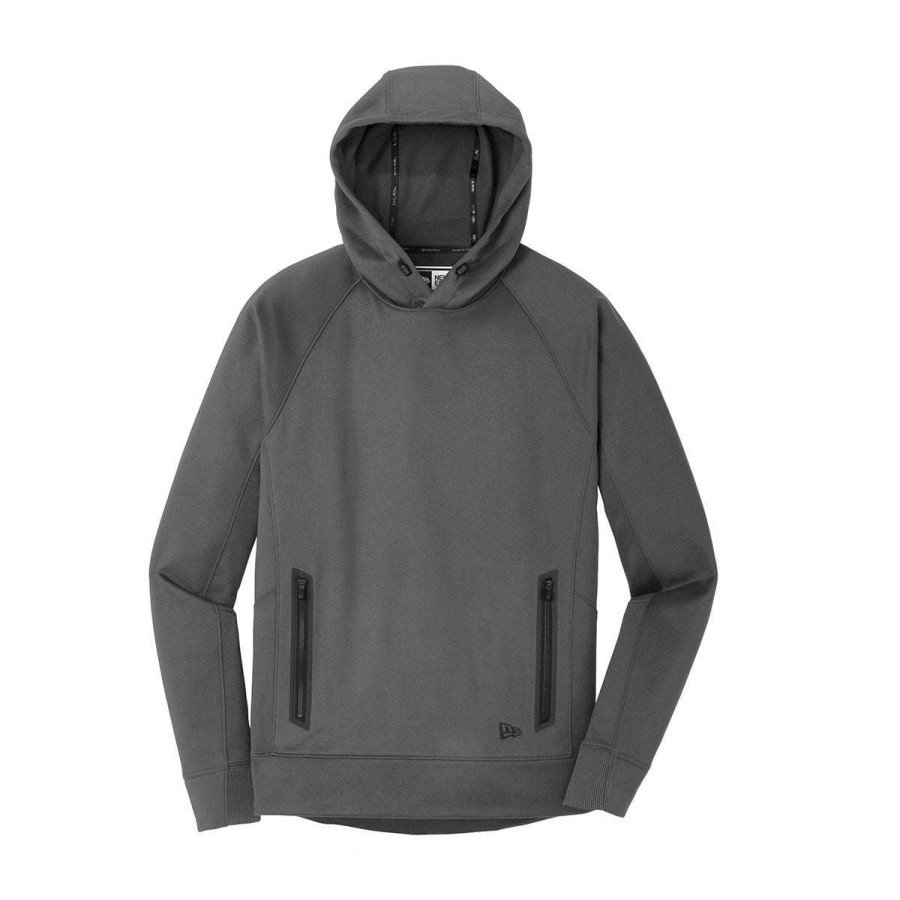 * New Era Men'S Graphite Venue Fleece Pullover Hoodie | Sweatshirts