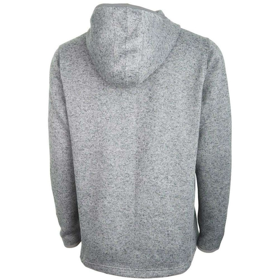 * Charles River Men'S Light Grey Heathered Fleece Quarter Zip Hoodie | Quarter Zips