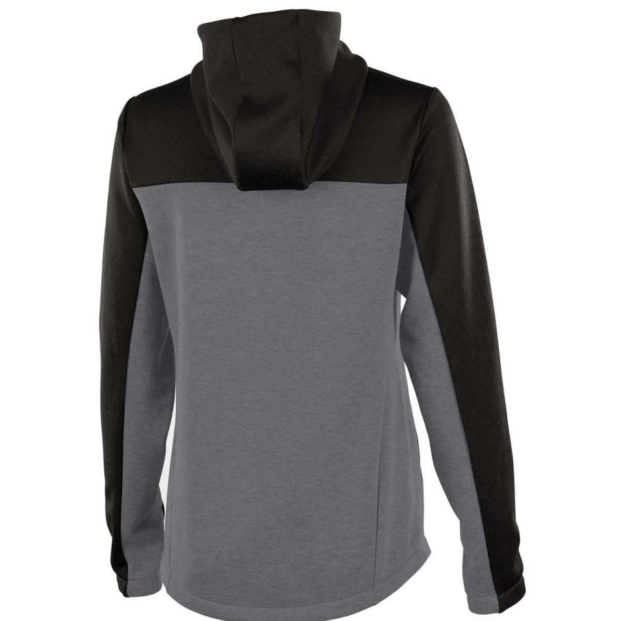 * Charles River Women'S Black/Grey Seaport Full Zip Hoodie | Full Zips