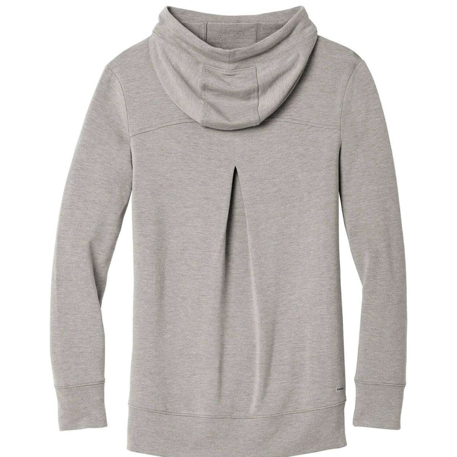 * Ogio Women'S Petrol Grey Heather Luuma Pullover Fleece Hoodie | Sweatshirts