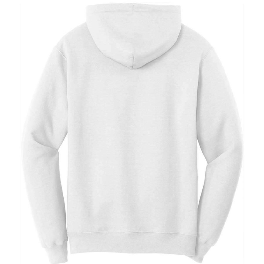 * Port & Company Men'S White Tall Core Fleece Pullover Hoodie | Sweatshirts