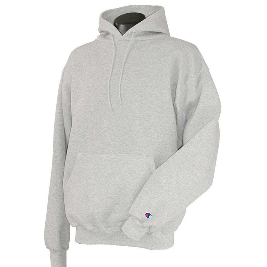 * Champion Men'S Silver Grey Hoodie | Sweatshirts