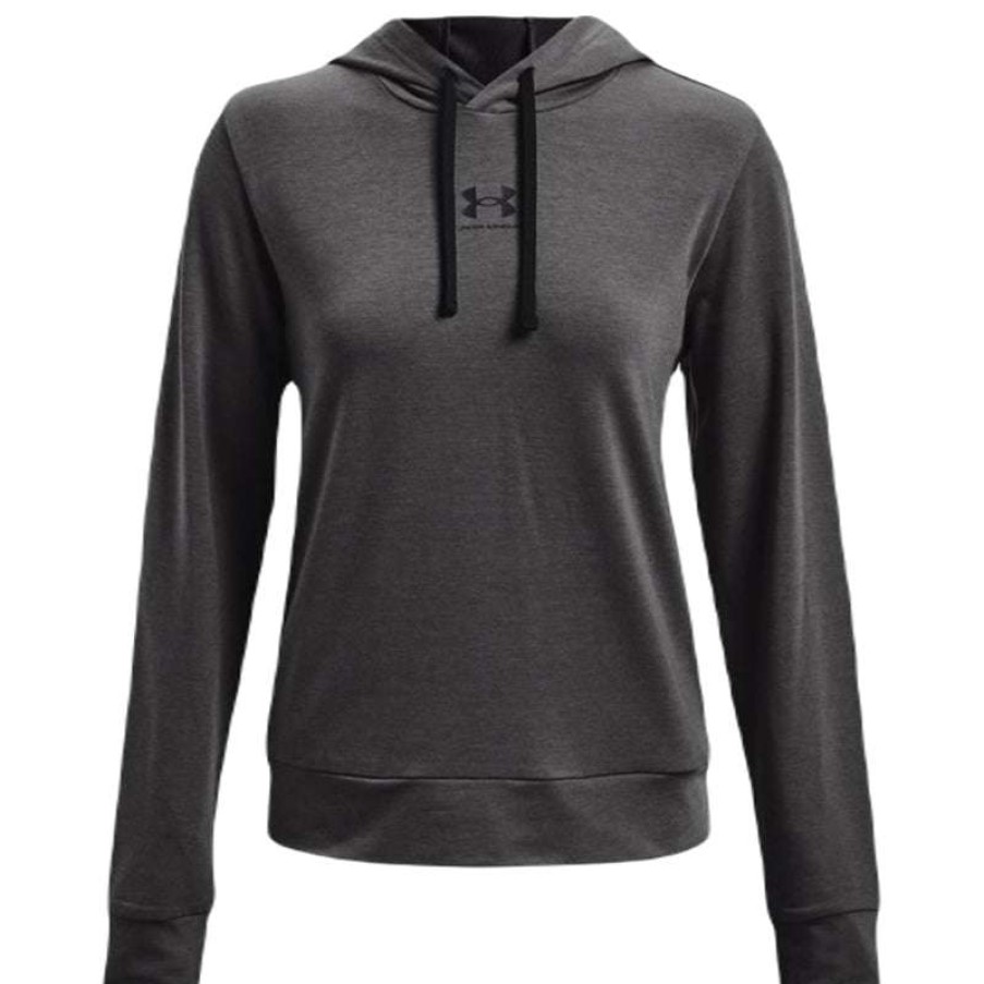 * Under Armour Women'S Jet Grey Rival Terry Hoodie | Sweatshirts