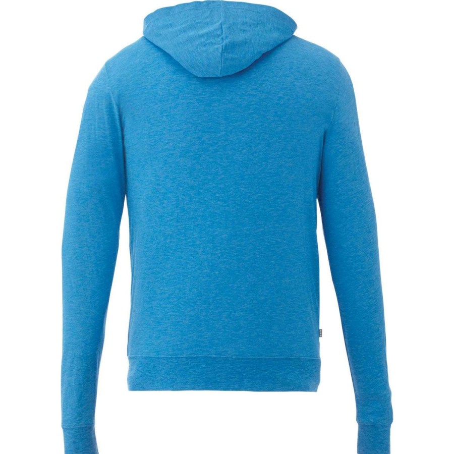 * Elevate Men'S Olympic Blue Heather Garner Knit Full Zip Hoodie | Full Zips