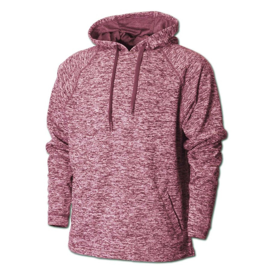 * Baw Men'S Maroon Vintage Heather Hoodie | Sweatshirts