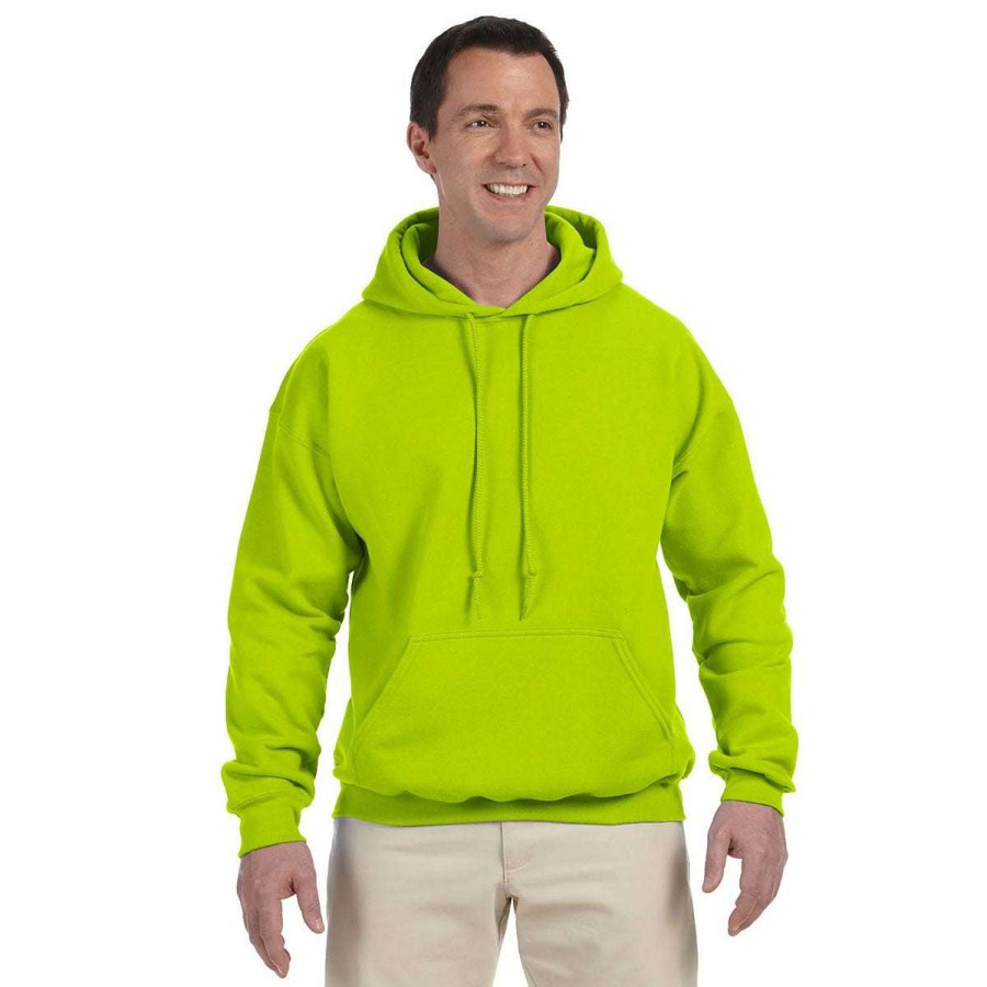 * Gildan Uni Safety Green Dryblend 50/50 Hoodie | Sweatshirts