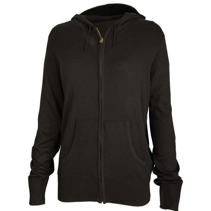 * Charles River Women'S Black Mystic Sweater Hoodie | Full Zips