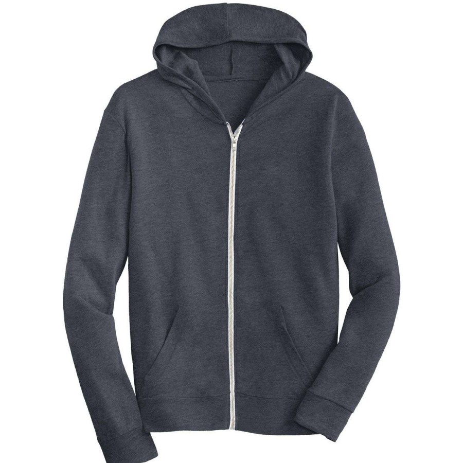 * Alternative Apparel Men'S True Navy Eco-Jersey Zip Hoodie | Full Zips