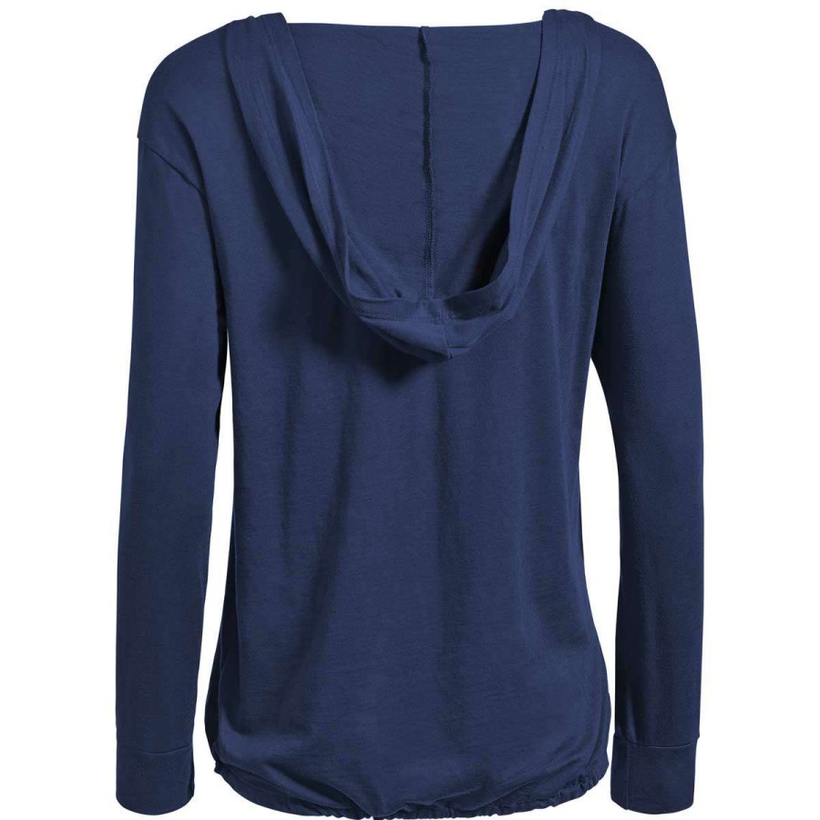 * Expert Women'S Navy American Moca V-Neck Hoodie | Cotton