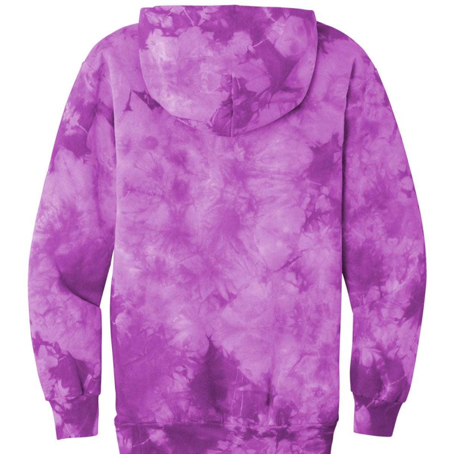 * Port & Company Men'S Purple Crystal Tie-Dye Pullover Hoodie | Sweatshirts