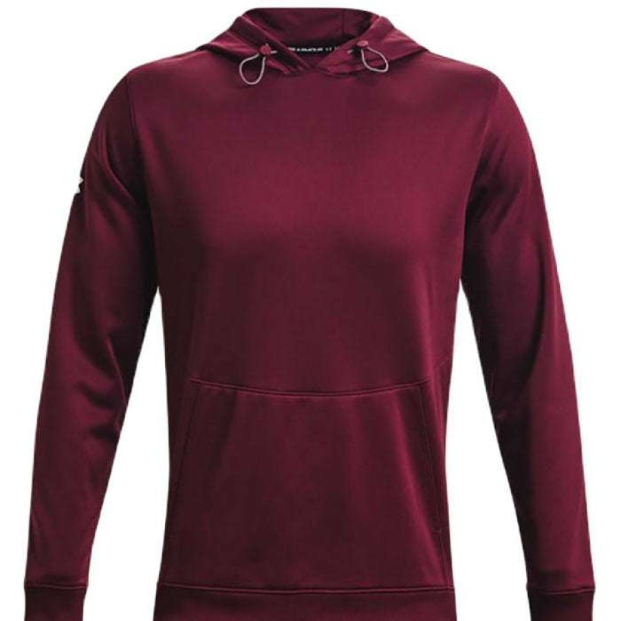 * Under Armour Men'S Maroon Fleece Storm Hoodie | Sweatshirts