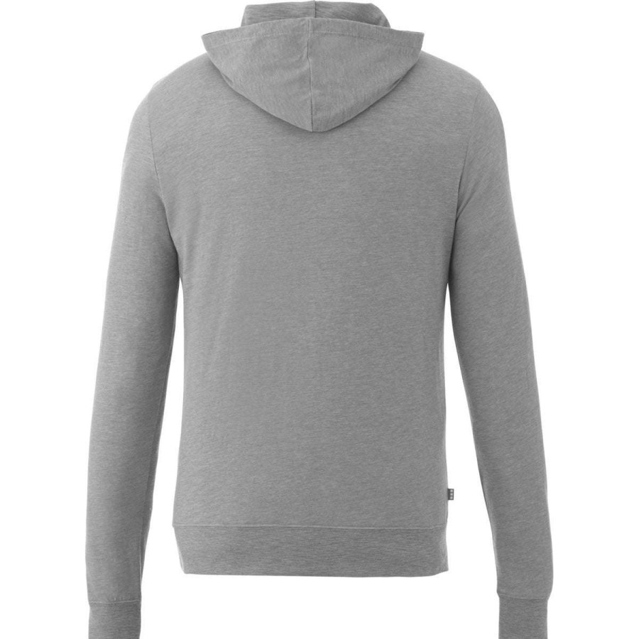 * Elevate Men'S Heather Grey Howson Knit Hoodie | Sweatshirts